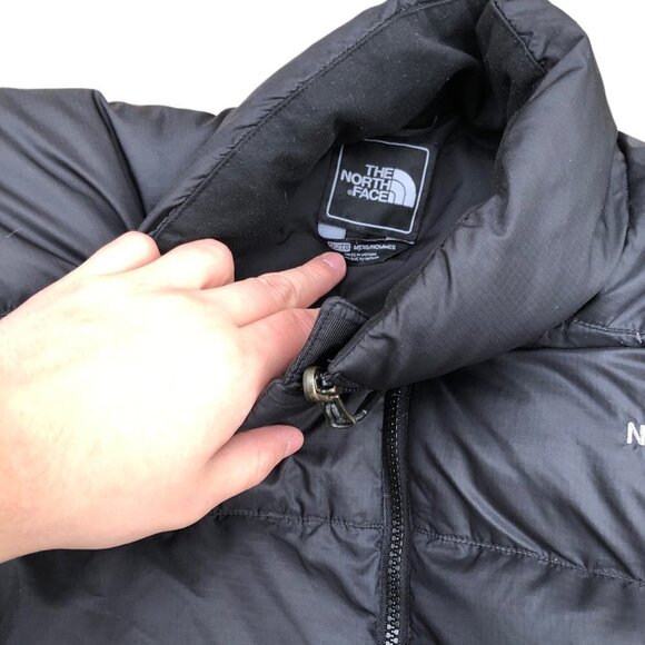 VINTAGE The North Face Nuptse Jacket 550 Series Black XL - Picture 6 of 11